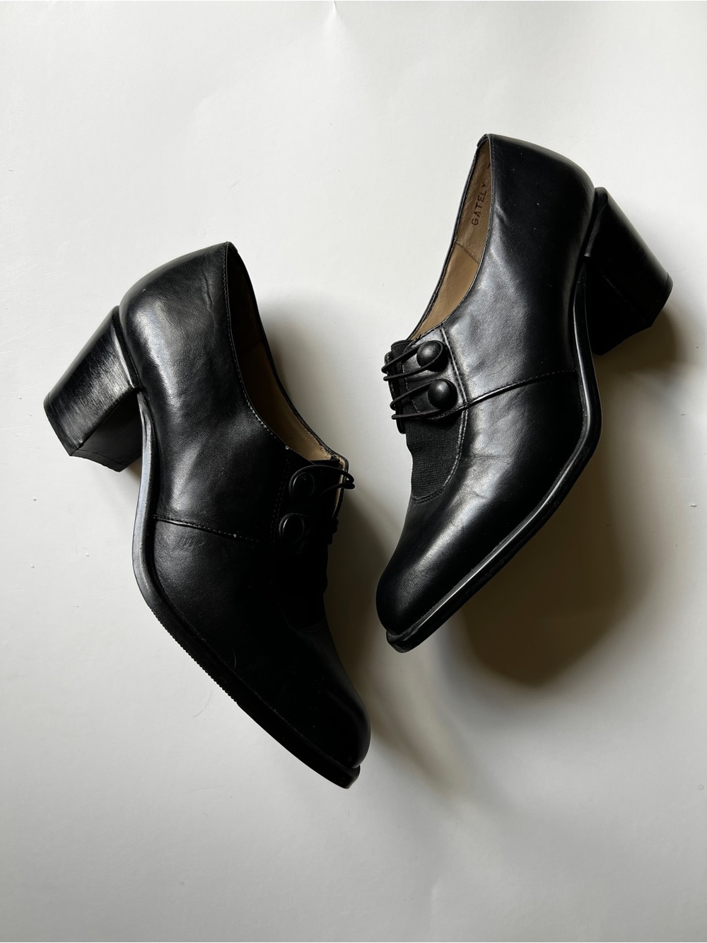 Jennifer Moore Black Leather Pumps